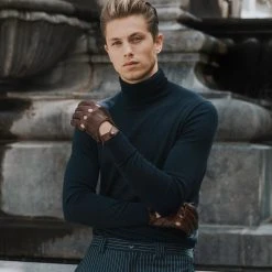 Fratelli Orsini Mario (brown) - Lambskin Leather Driving Gloves 3 Fratelli Orsini Mario (brown) - Lambskin Leather Driving Gloves