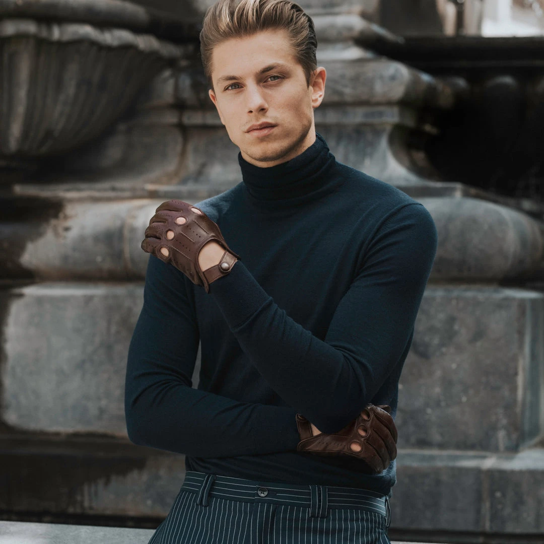 Fratelli Orsini Mario (brown) - Lambskin Leather Driving Gloves Fratelli Orsini Mario (brown) - Lambskin Leather Driving Gloves