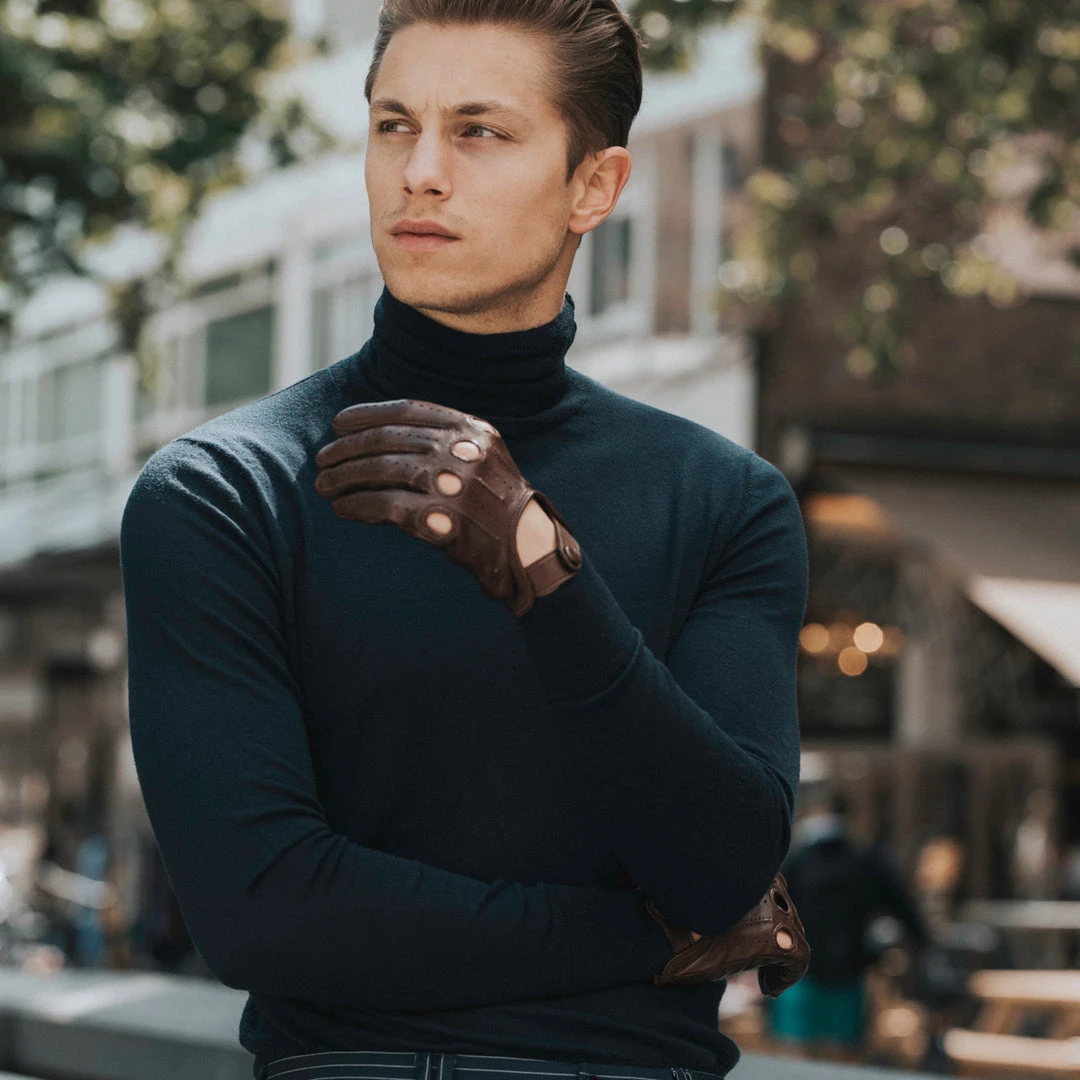 Fratelli Orsini Mario (brown) - Lambskin Leather Driving Gloves Fratelli Orsini Mario (brown) - Lambskin Leather Driving Gloves