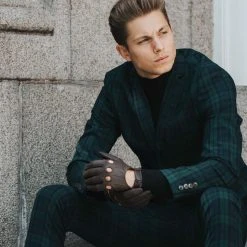 Fratelli Orsini Mario (dark Brown) - Lambskin Leather Driving Gloves & Touchscreen