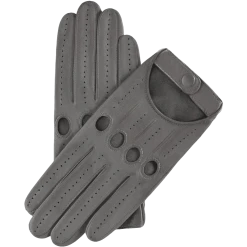 Fratelli Orsini Women's Gloves Alessa (grey) - Lambskin Leather Driving Gloves