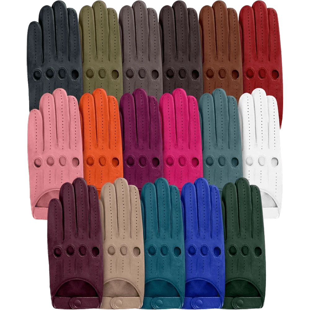 Fratelli Orsini Alessa (orange) - Lambskin Leather Driving Gloves Fratelli Orsini Alessa (orange) - Lambskin Leather Driving Gloves