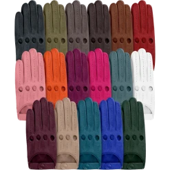 Fratelli Orsini Alessa (white) - Lambskin Leather Driving Gloves Women's Gloves