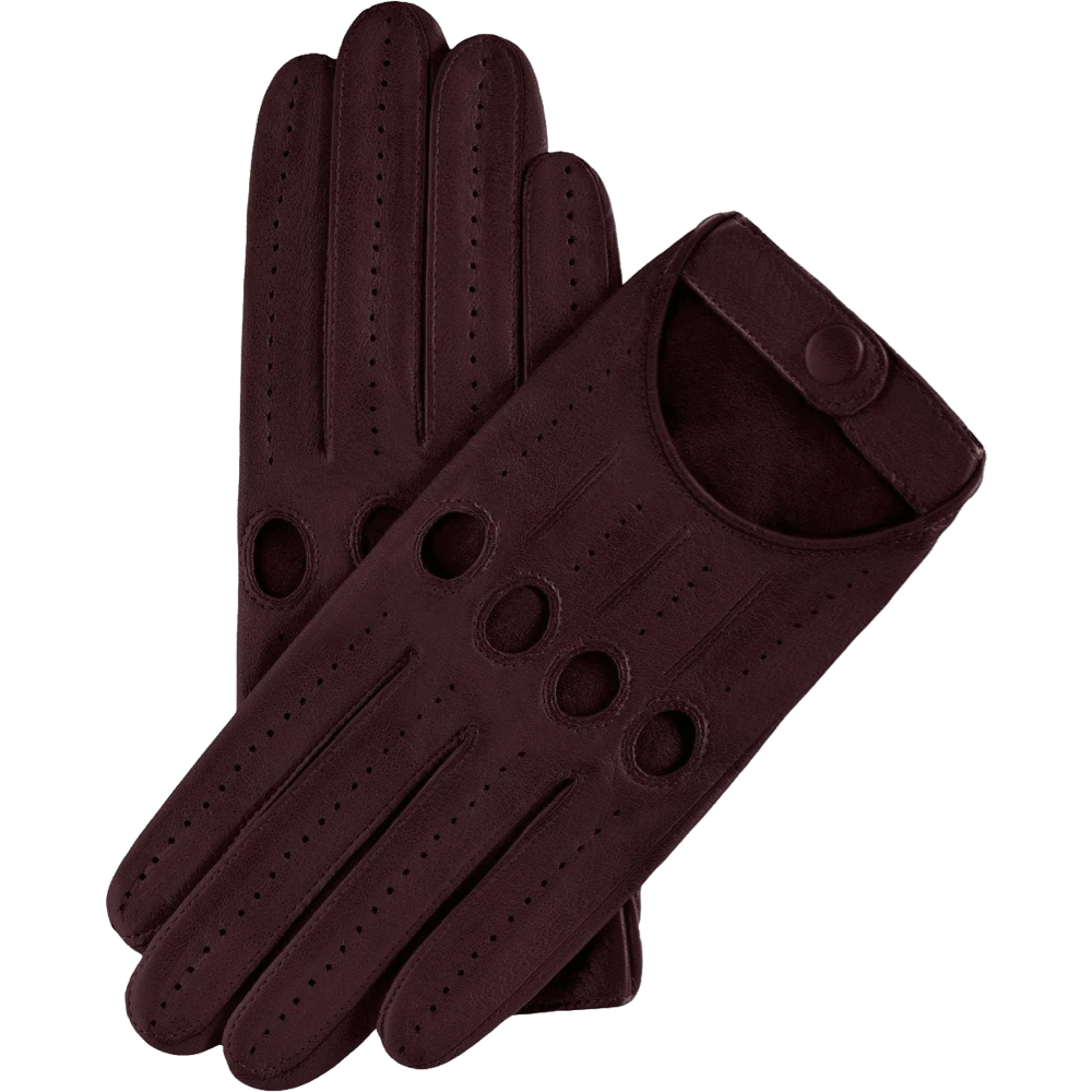 Fratelli Orsini Women's Gloves Alessa (oxblood) - Lambskin Leather Driving Gloves Fratelli Orsini Women's Gloves Alessa (oxblood) - Lambskin Leather Driving Gloves