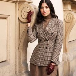 Fratelli Orsini Women's Gloves Alessa (cordovan) - Lambskin Leather Driving Gloves