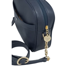 Fratelli Orsini Leather Bags Alessandra - Calf Leather Women’s Bag With Cross-body Strap In Metal And Leather Chain