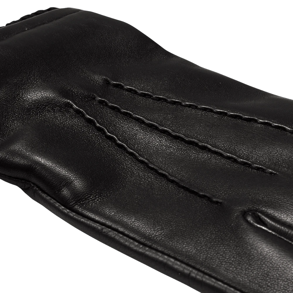 Fratelli Orsini Men's Gloves Alessandro (black) - Lambskin Leather Gloves With Cashmere Lining & Touchscreen 3 Fratelli Orsini Men's Gloves Alessandro (black) - Lambskin Leather Gloves With Cashmere Lining & Touchscreen