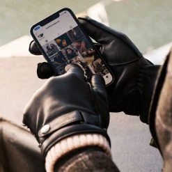 Fratelli Orsini Alonzo (black) - Lambskin Leather Gloves With Cashmere Lining & Touchscreen 21 Fratelli Orsini Alonzo (black) - Lambskin Leather Gloves With Cashmere Lining & Touchscreen