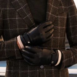 Fratelli Orsini Alonzo (black) - Lambskin Leather Gloves With Cashmere Lining & Touchscreen 23 Fratelli Orsini Alonzo (black) - Lambskin Leather Gloves With Cashmere Lining & Touchscreen