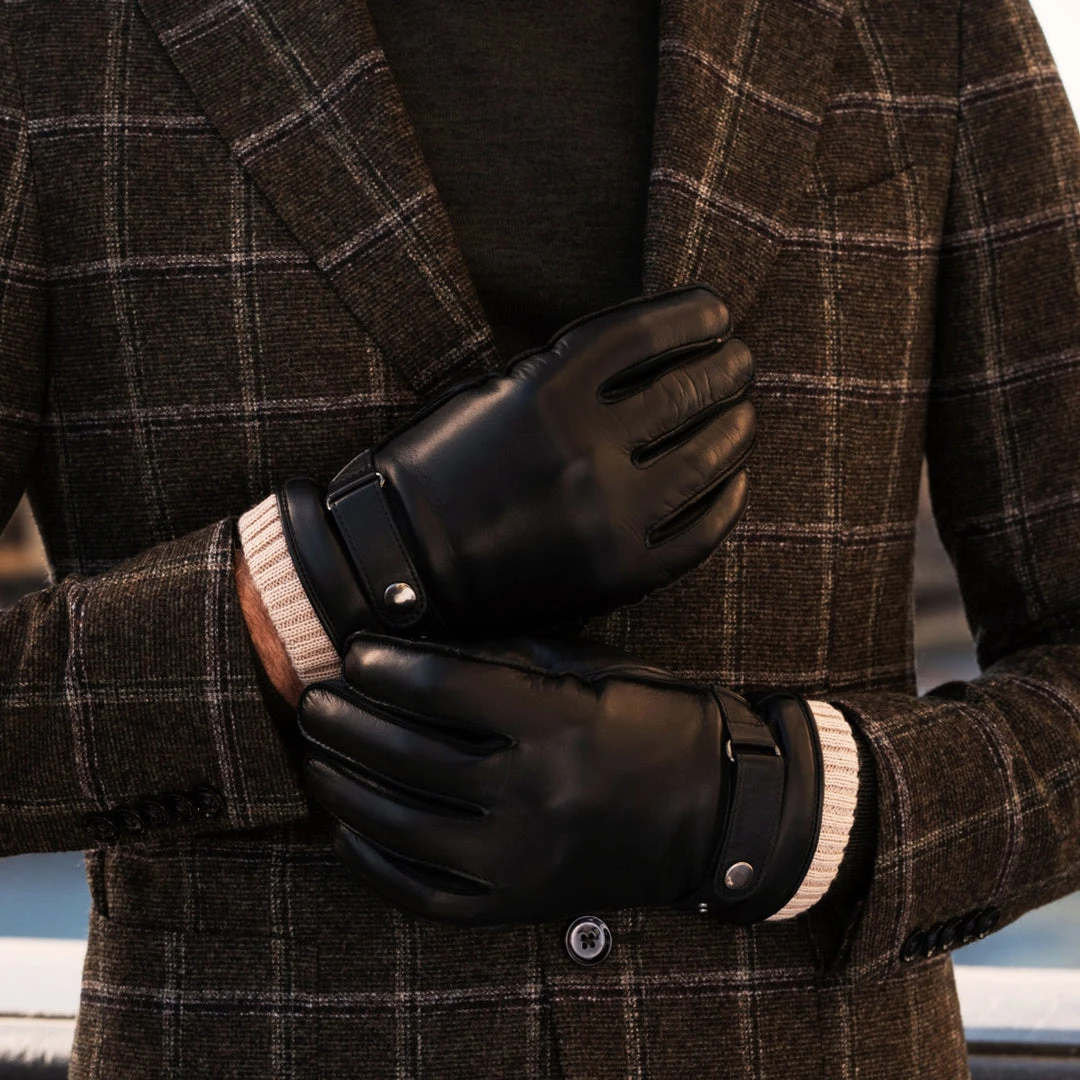 Fratelli Orsini Alonzo (black) - Lambskin Leather Gloves With Cashmere Lining & Touchscreen 9 Fratelli Orsini Alonzo (black) - Lambskin Leather Gloves With Cashmere Lining & Touchscreen
