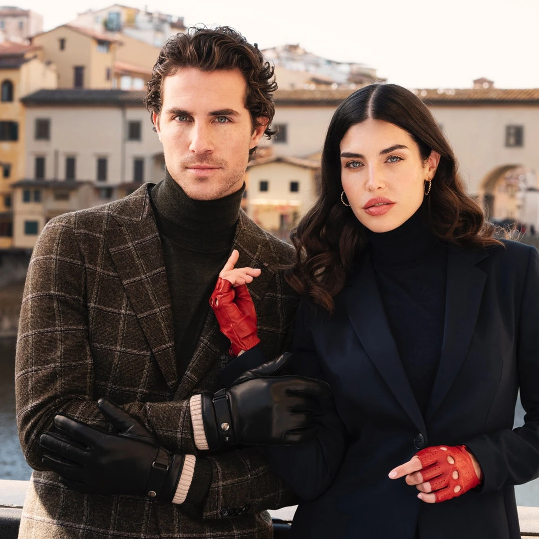 Fratelli Orsini Alonzo (black) - Lambskin Leather Gloves With Cashmere Lining & Touchscreen 10 Fratelli Orsini Alonzo (black) - Lambskin Leather Gloves With Cashmere Lining & Touchscreen