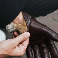 Fratelli Orsini Marco (brown) - Lambskin Leather Gloves With Brown Fur Lining 17 Fratelli Orsini Marco (brown) - Lambskin Leather Gloves With Brown Fur Lining