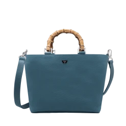 Fratelli Orsini Fiammetta - Calf Leather Women’s Handbag With Bamboo Handles