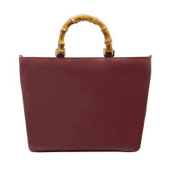 Fratelli Orsini Leather Bags Fiorenza - Calf Leather Women’s Handbag With Bamboo Handles 3 Fratelli Orsini Leather Bags Fiorenza - Calf Leather Women’s Handbag With Bamboo Handles