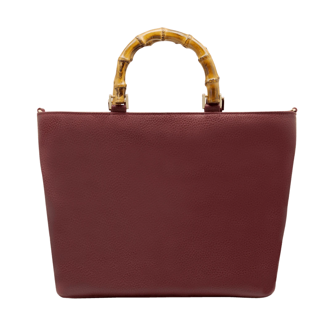 Fratelli Orsini Leather Bags Fiorenza - Calf Leather Women’s Handbag With Bamboo Handles Fratelli Orsini Leather Bags Fiorenza - Calf Leather Women’s Handbag With Bamboo Handles