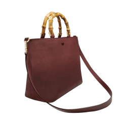 Fratelli Orsini Leather Bags Fiorenza - Calf Leather Women’s Handbag With Bamboo Handles 4 Fratelli Orsini Leather Bags Fiorenza - Calf Leather Women’s Handbag With Bamboo Handles