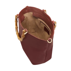 Fratelli Orsini Leather Bags Fiorenza - Calf Leather Women’s Handbag With Bamboo Handles 6 Fratelli Orsini Leather Bags Fiorenza - Calf Leather Women’s Handbag With Bamboo Handles