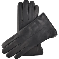 Fratelli Orsini Francesca (black) - Lambskin Leather Gloves With Brown Fur Lining Women's Gloves 2 Fratelli Orsini Francesca (black) - Lambskin Leather Gloves With Brown Fur Lining Women's Gloves
