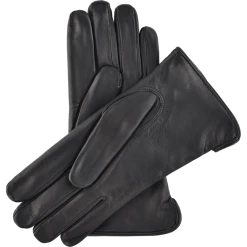 Fratelli Orsini Francesca (black) - Lambskin Leather Gloves With Brown Fur Lining Women's Gloves 3 Fratelli Orsini Francesca (black) - Lambskin Leather Gloves With Brown Fur Lining Women's Gloves