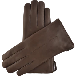 Fratelli Orsini Women's Gloves Francesca (brown) - Lambskin Leather Gloves With Brown Fur Lining 2 Fratelli Orsini Women's Gloves Francesca (brown) - Lambskin Leather Gloves With Brown Fur Lining