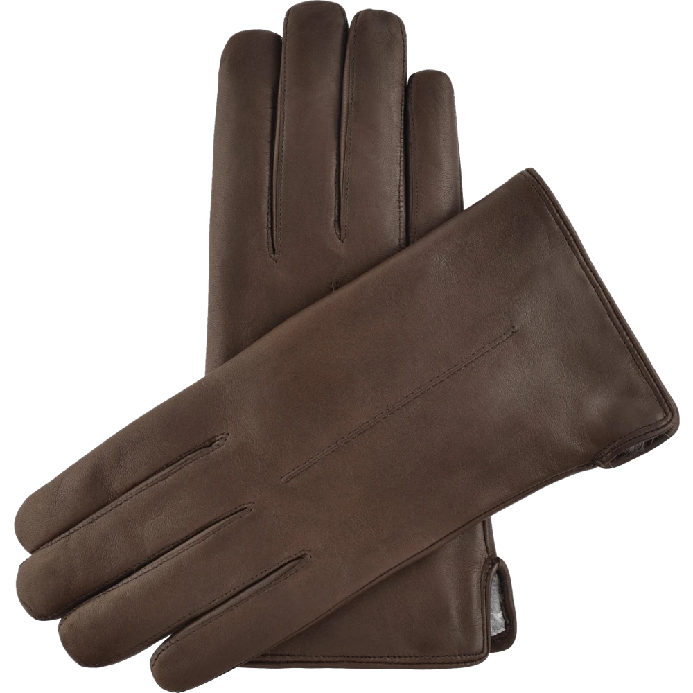 Fratelli Orsini Women's Gloves Francesca (brown) - Lambskin Leather Gloves With Brown Fur Lining Fratelli Orsini Women's Gloves Francesca (brown) - Lambskin Leather Gloves With Brown Fur Lining