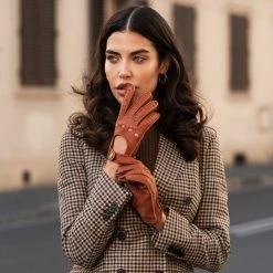 Fratelli Orsini Maria (brown) - American Deerskin Leather Driving Gloves Women's Gloves 2 Fratelli Orsini Maria (brown) - American Deerskin Leather Driving Gloves Women's Gloves