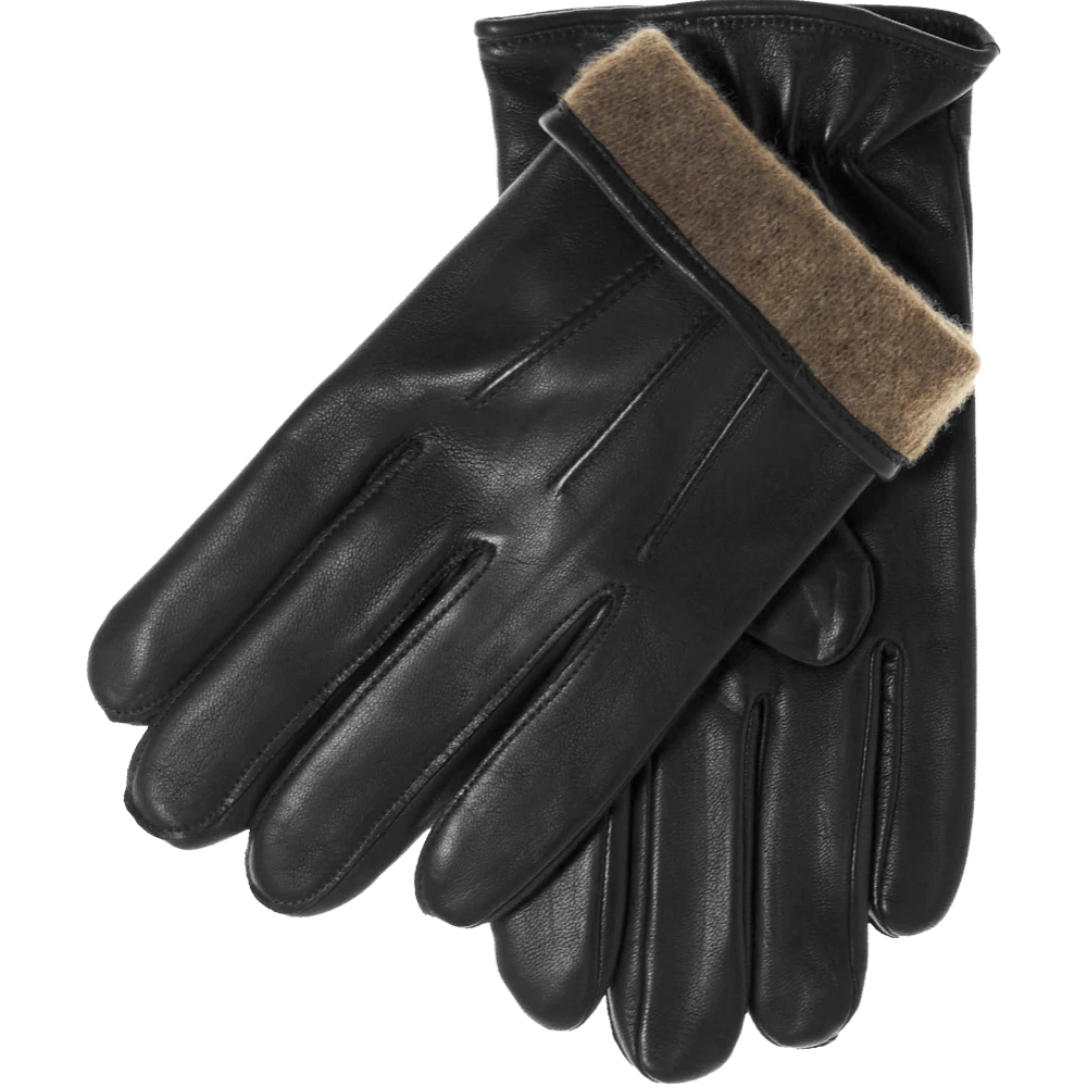 Fratelli Orsini Giovanni (black) - Lambskin Leather Gloves With Cashmere Lining & Touchscreen Men's Gloves 1 Fratelli Orsini Giovanni (black) - Lambskin Leather Gloves With Cashmere Lining & Touchscreen Men's Gloves