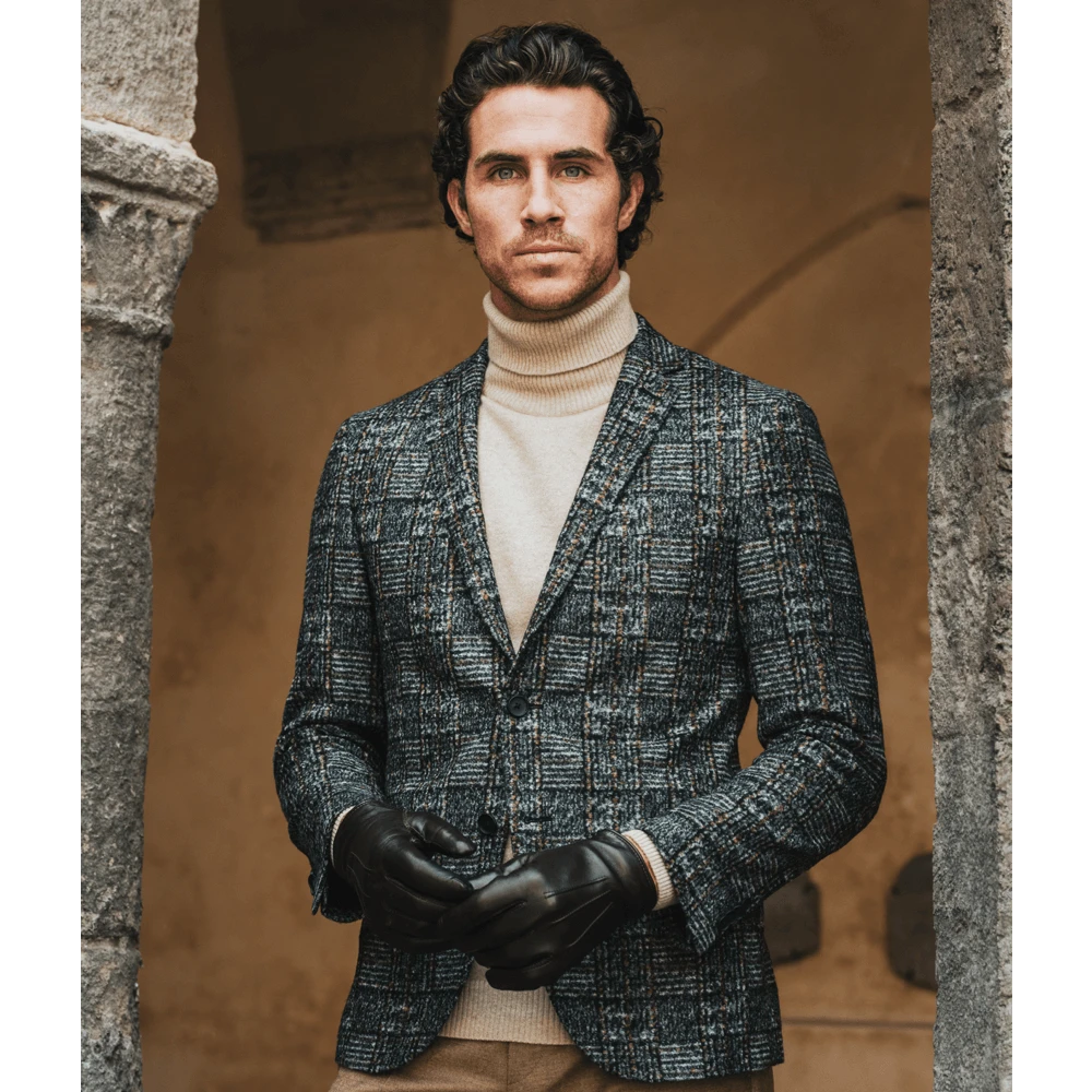 Fratelli Orsini Giovanni (black) - Lambskin Leather Gloves With Cashmere Lining & Touchscreen Men's Gloves 4 Fratelli Orsini Giovanni (black) - Lambskin Leather Gloves With Cashmere Lining & Touchscreen Men's Gloves