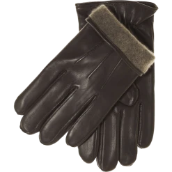 Fratelli Orsini Giovanni (brown) - Lambskin Leather Gloves With Cashmere Lining Men's Gloves
