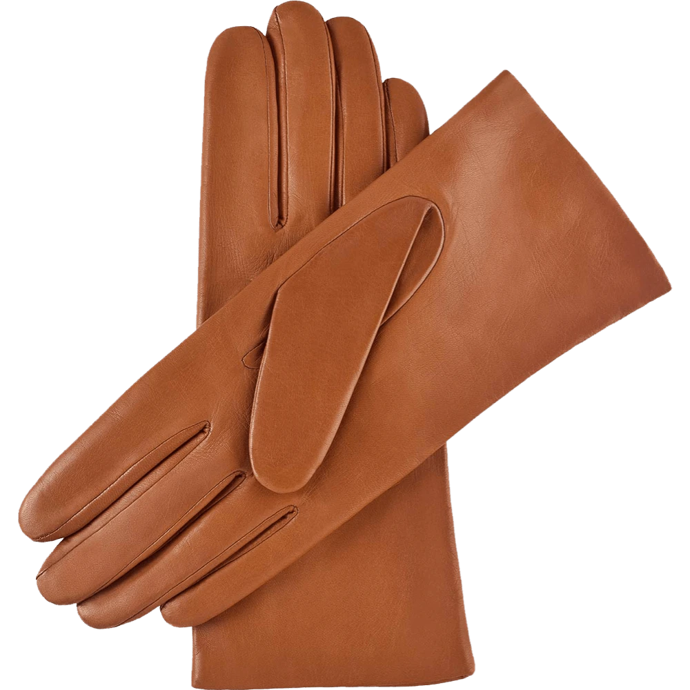 Fratelli Orsini Isabella (cognac) - Lambskin Leather Gloves With Cashmere Lining & Touchscreen 2 Fratelli Orsini Isabella (cognac) - Lambskin Leather Gloves With Cashmere Lining & Touchscreen