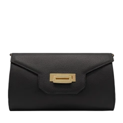 Fratelli Orsini Leather Bags Lalla - Calf Leather Women’s Clutch With Detachable Metal Chain Shoulder Strap