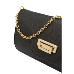 Fratelli Orsini Leather Bags Lalla - Calf Leather Women’s Clutch With Detachable Metal Chain Shoulder Strap