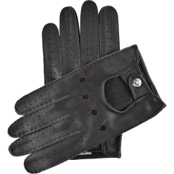 Fratelli Orsini Men's Gloves Leonardo (black) - American Deerskin Leather Driving Gloves