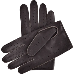 Fratelli Orsini Men's Gloves Leonardo (dark Brown) - American Deerskin Leather Driving Gloves 2 Fratelli Orsini Men's Gloves Leonardo (dark Brown) - American Deerskin Leather Driving Gloves