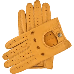 Fratelli Orsini Leonardo (yellow) - American Deerskin Leather Driving Gloves Men's Gloves