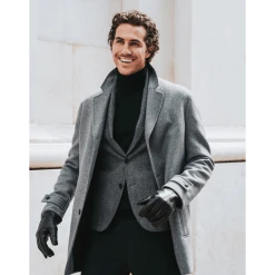 Fratelli Orsini Marco (black) - Lambskin Leather Gloves With White Fur Lining Men's Gloves 6 Fratelli Orsini Marco (black) - Lambskin Leather Gloves With White Fur Lining Men's Gloves