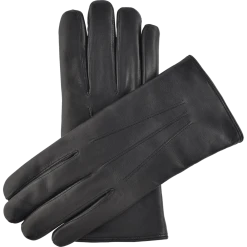 Fratelli Orsini Marco (black) - Lambskin Leather Gloves With White Fur Lining Men's Gloves 3 Fratelli Orsini Marco (black) - Lambskin Leather Gloves With White Fur Lining Men's Gloves