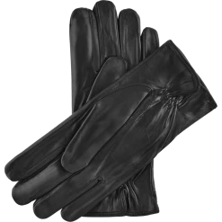 Fratelli Orsini Marco (black) - Lambskin Leather Gloves With White Fur Lining Men's Gloves 2 Fratelli Orsini Marco (black) - Lambskin Leather Gloves With White Fur Lining Men's Gloves