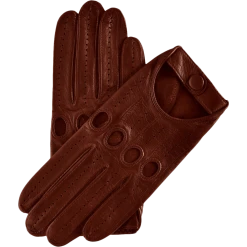 Fratelli Orsini Mario (brown) - Lambskin Leather Driving Gloves