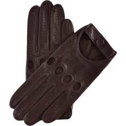 Fratelli Orsini Mario (dark Brown) - Lambskin Leather Driving Gloves