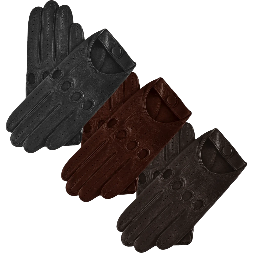 Fratelli Orsini Mario (brown) - Lambskin Leather Driving Gloves Fratelli Orsini Mario (brown) - Lambskin Leather Driving Gloves