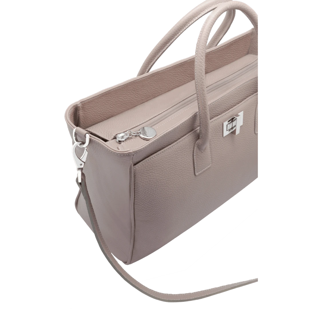 Fratelli Orsini Michelle - Calf Leather Women’s Handbag With Detachable Cross Body Shoulder Strap Leather Bags Fratelli Orsini Michelle - Calf Leather Women’s Handbag With Detachable Cross Body Shoulder Strap Leather Bags
