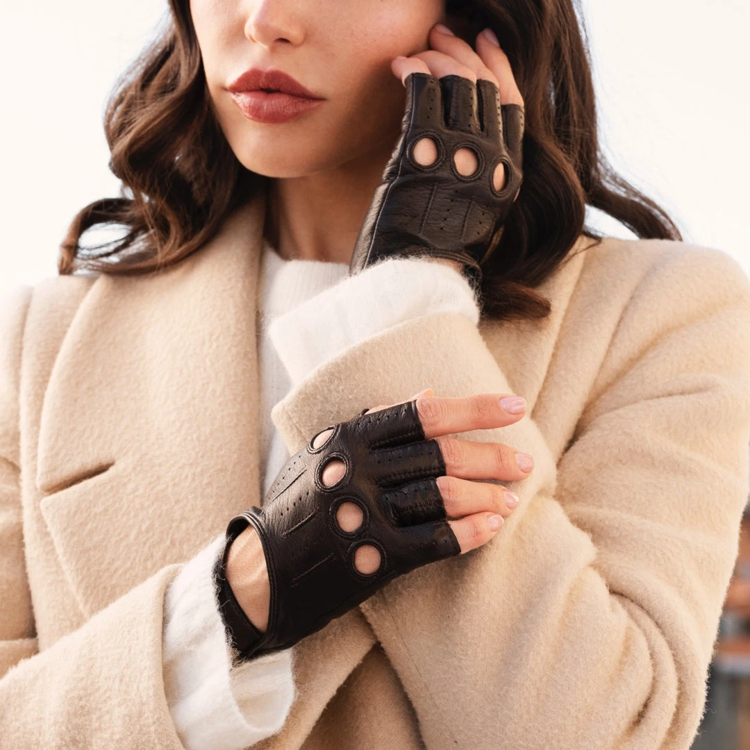 Fratelli Orsini Rossana (dark Brown) - Lambskin Leather Driving Gloves Women's Gloves Fratelli Orsini Rossana (dark Brown) - Lambskin Leather Driving Gloves Women's Gloves