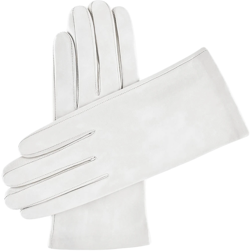 Fratelli Orsini Sofia (white) - Lambskin Leather Gloves With Silk Lining Fratelli Orsini Sofia (white) - Lambskin Leather Gloves With Silk Lining