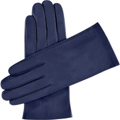 Fratelli Orsini Sofia (Navy Blue) - Lambskin Leather Gloves With Silk Lining