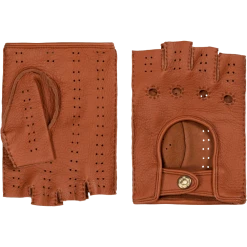 Fratelli Orsini Vincenzo (brown): American Deerskin Leather Driving Gloves